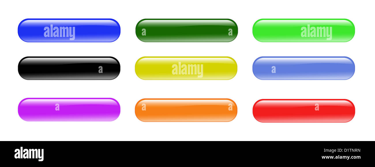 Boutons de verre Banque D'Images