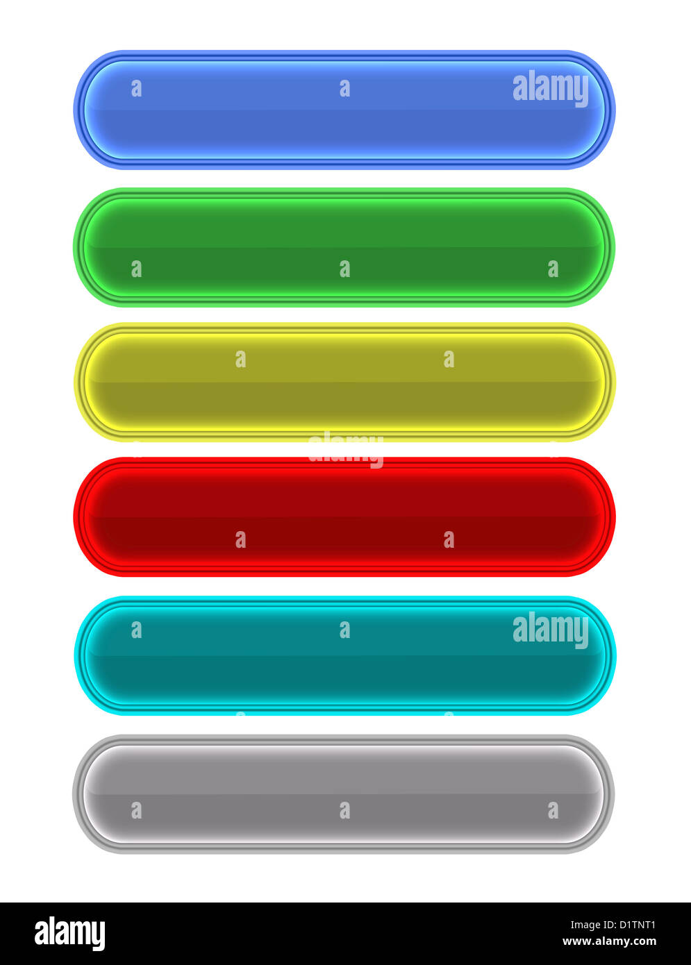 Boutons de verre Banque D'Images