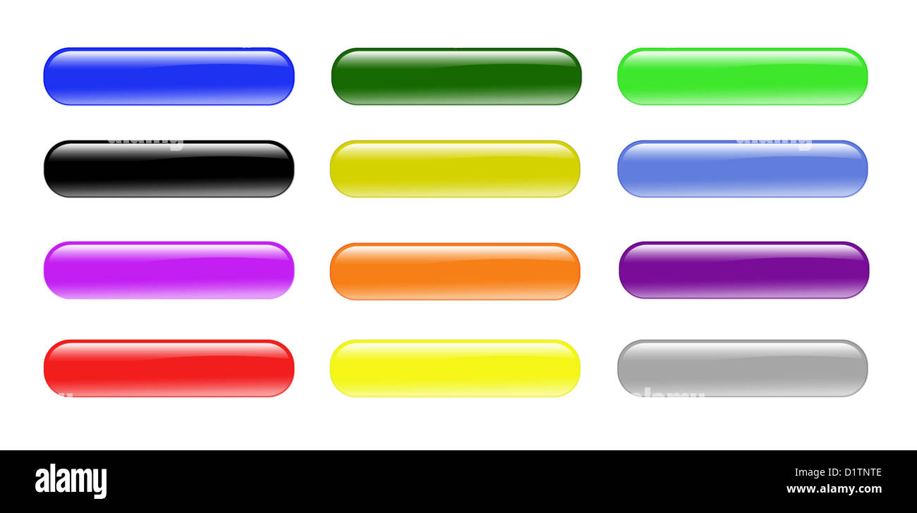 Boutons de verre Banque D'Images