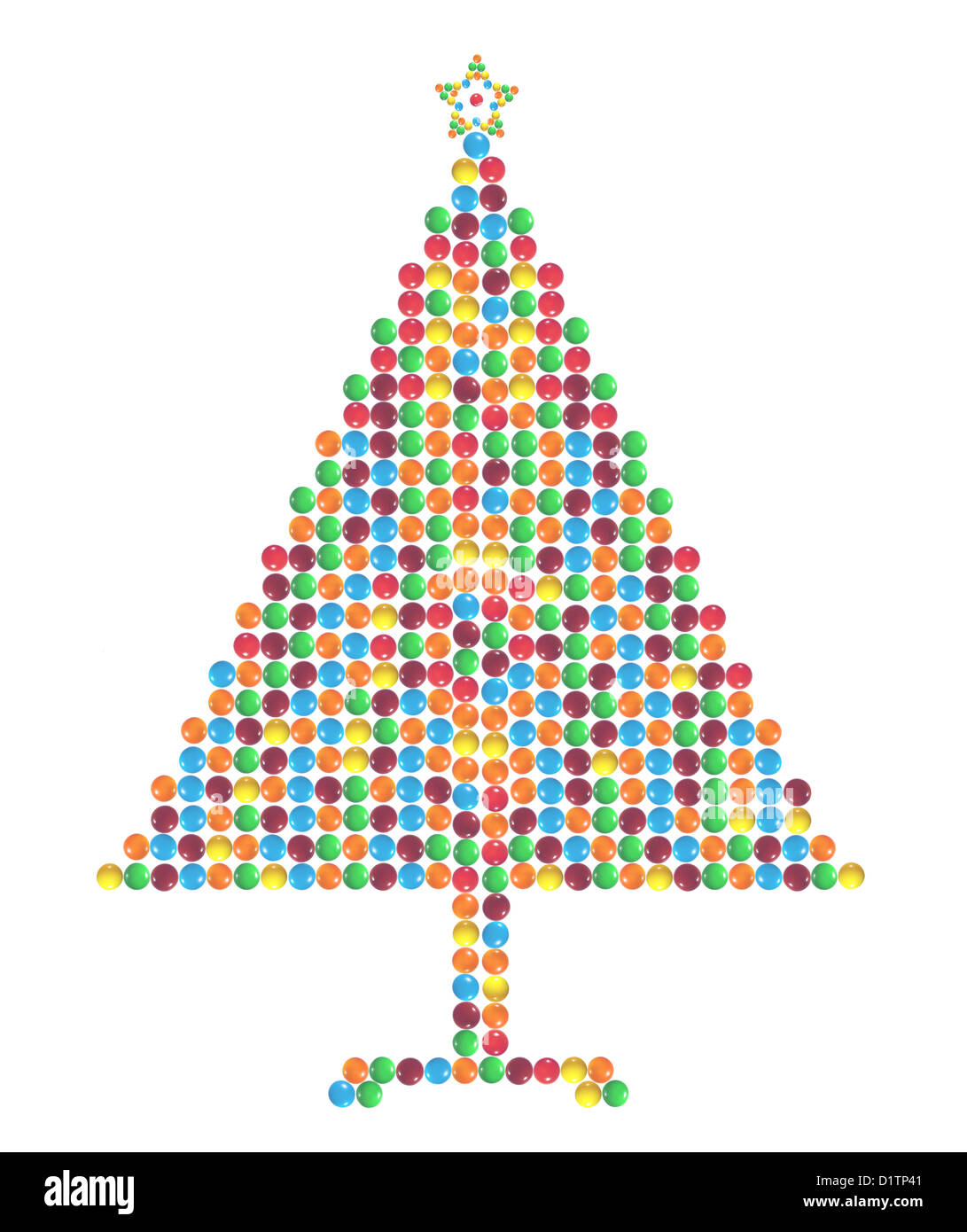 Arbre de Noël de confiseries au chocolat Banque D'Images