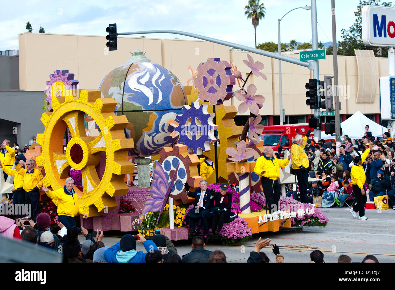 124e Rose Parade de Pasadena, Californie, mardi, Janvier 1, 2013. Banque D'Images