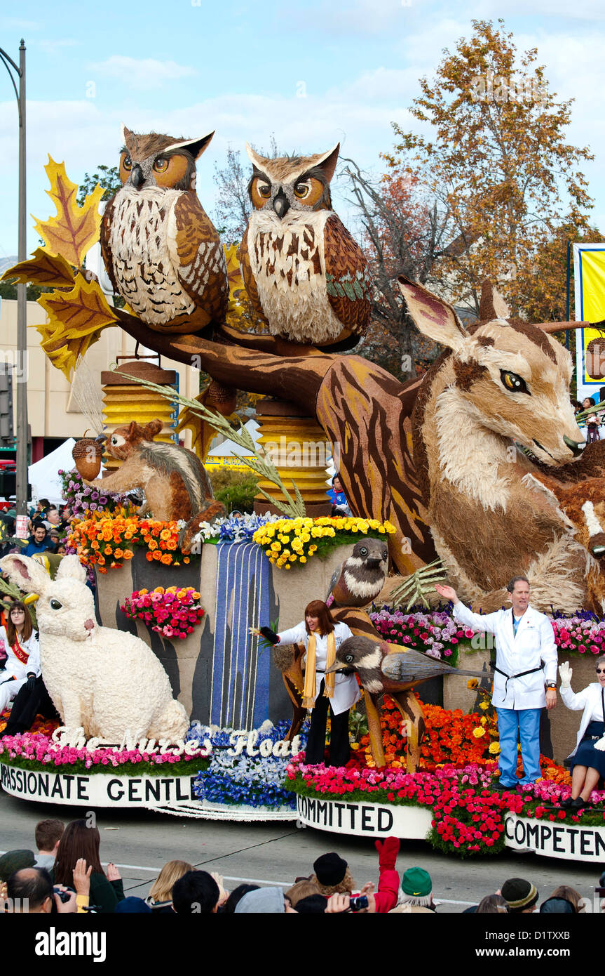 124e Rose Parade de Pasadena, Californie, mardi, Janvier 1, 2013. Banque D'Images