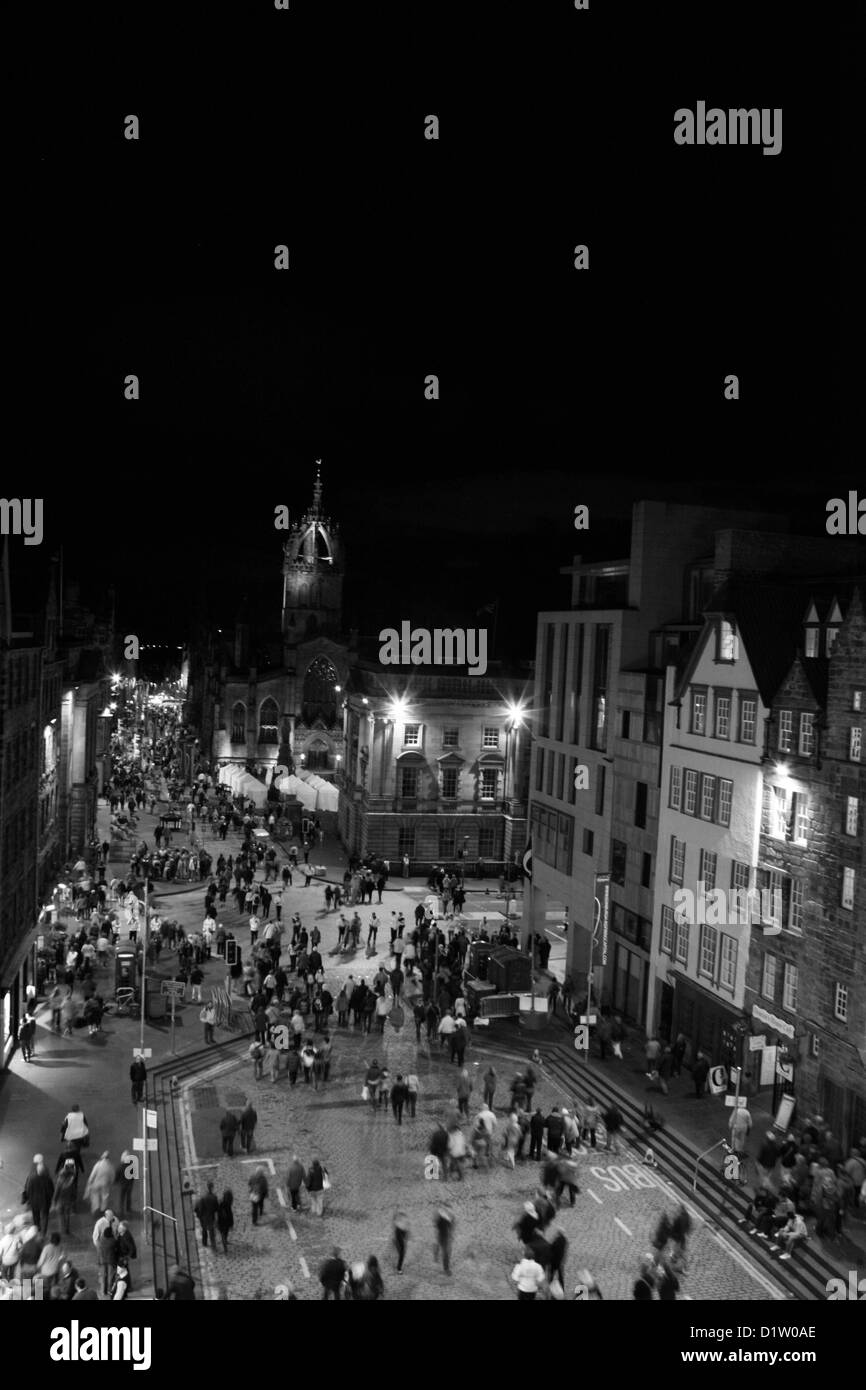 Le Royal Mile Edinburgh Scotland UK Banque D'Images