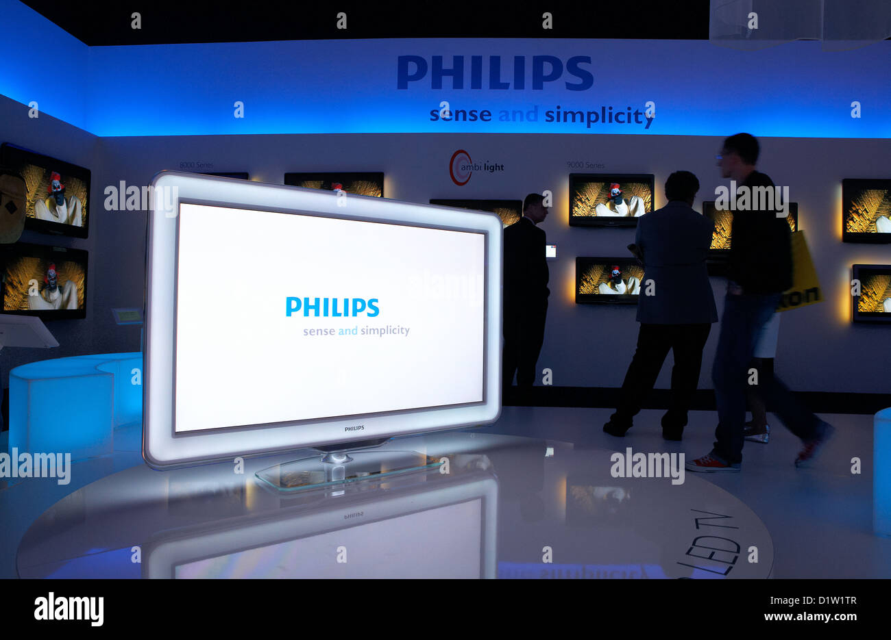 Berlin, Allemagne, le stand de Philips à l'IFA 2009 Banque D'Images