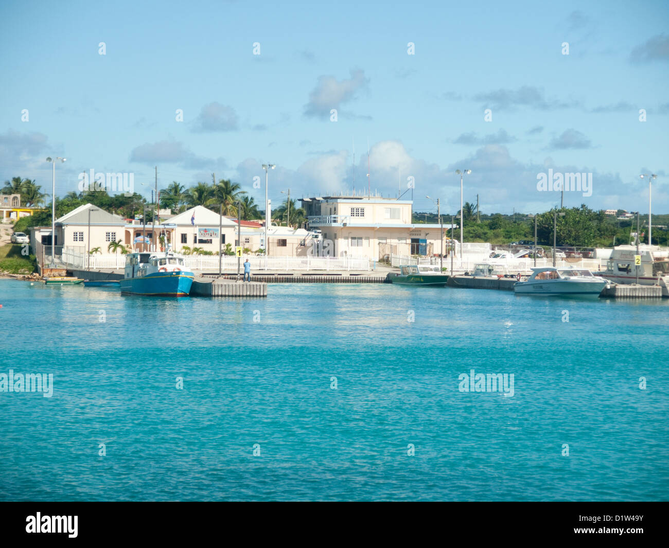 Blowing Point Customs House Anguilla Banque D'Images