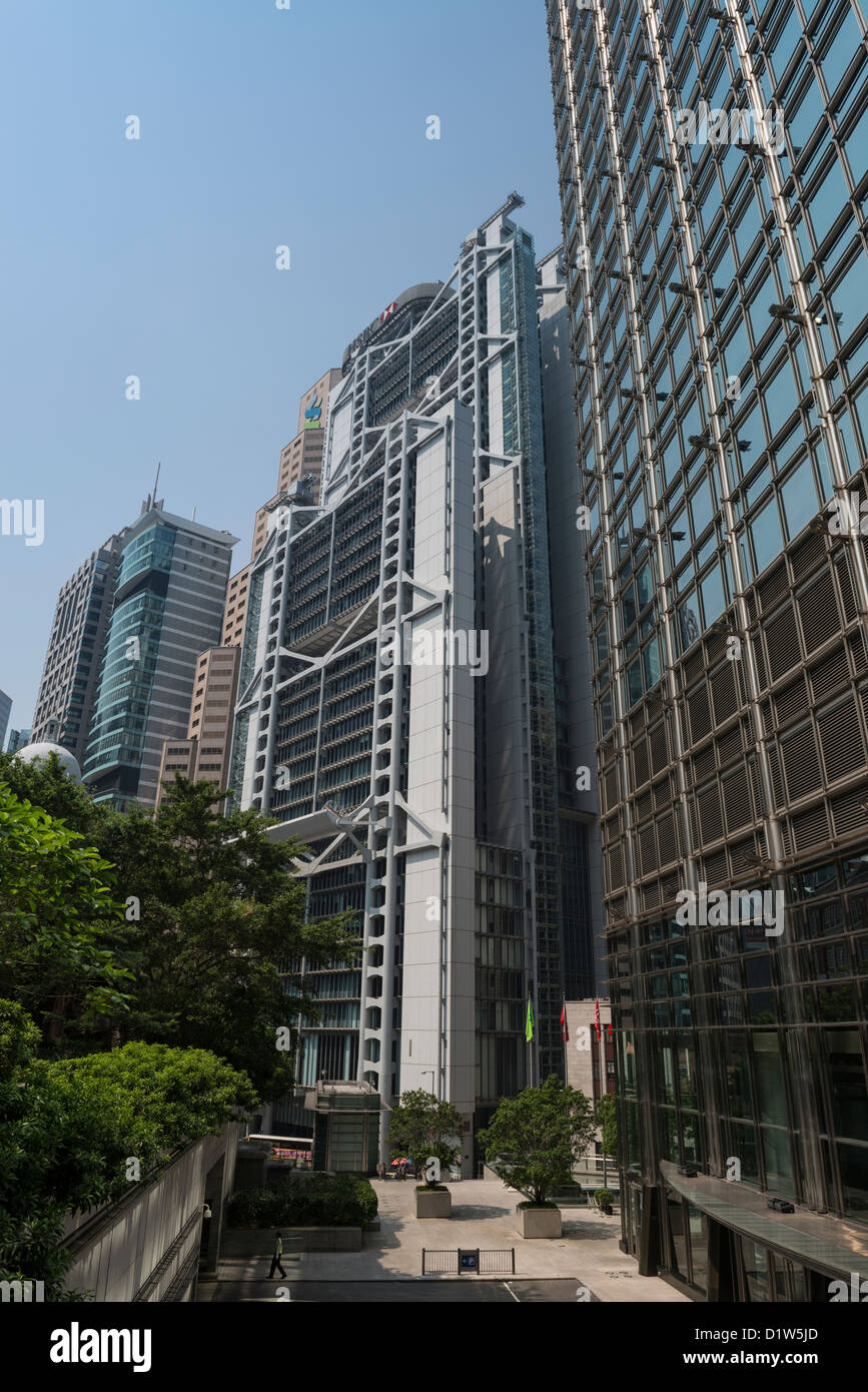 Bâtiment principal de la Banque HSBC à Hong Kong Banque D'Images
