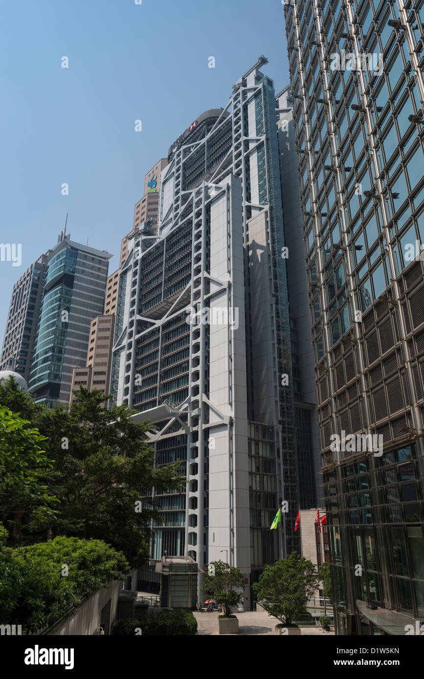 Bâtiment principal de la Banque HSBC à Hong Kong Banque D'Images