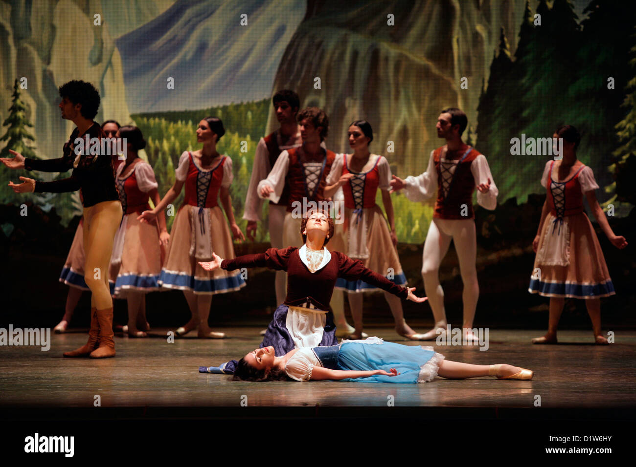 Ballet d'état de la Géorgie l'exécution de 'Giselle' à la Edinburgh Playhouse. Nino Gogua Banque D'Images