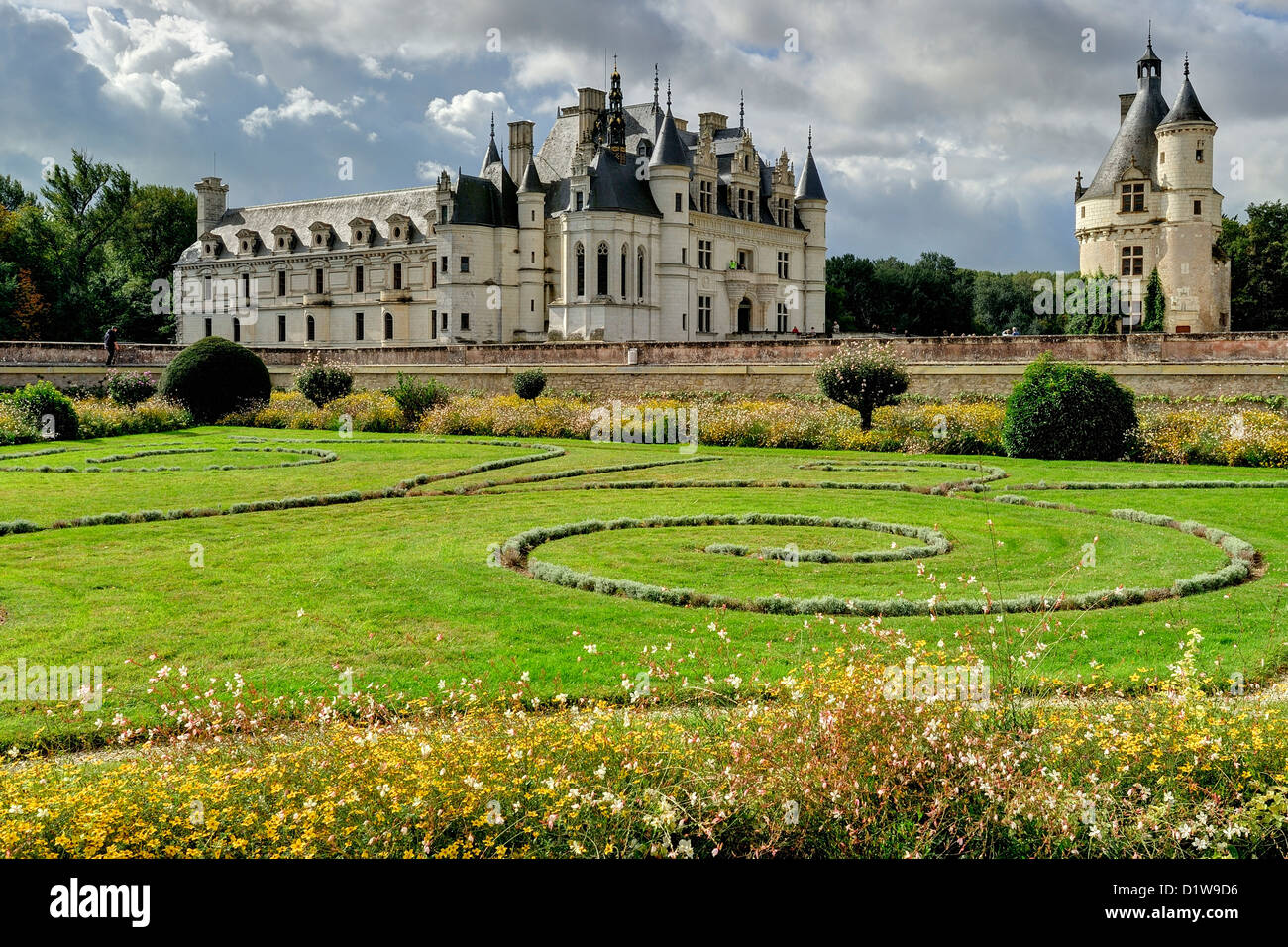 Château de Chenonceau dans la vallée de la Loire Banque D'Images