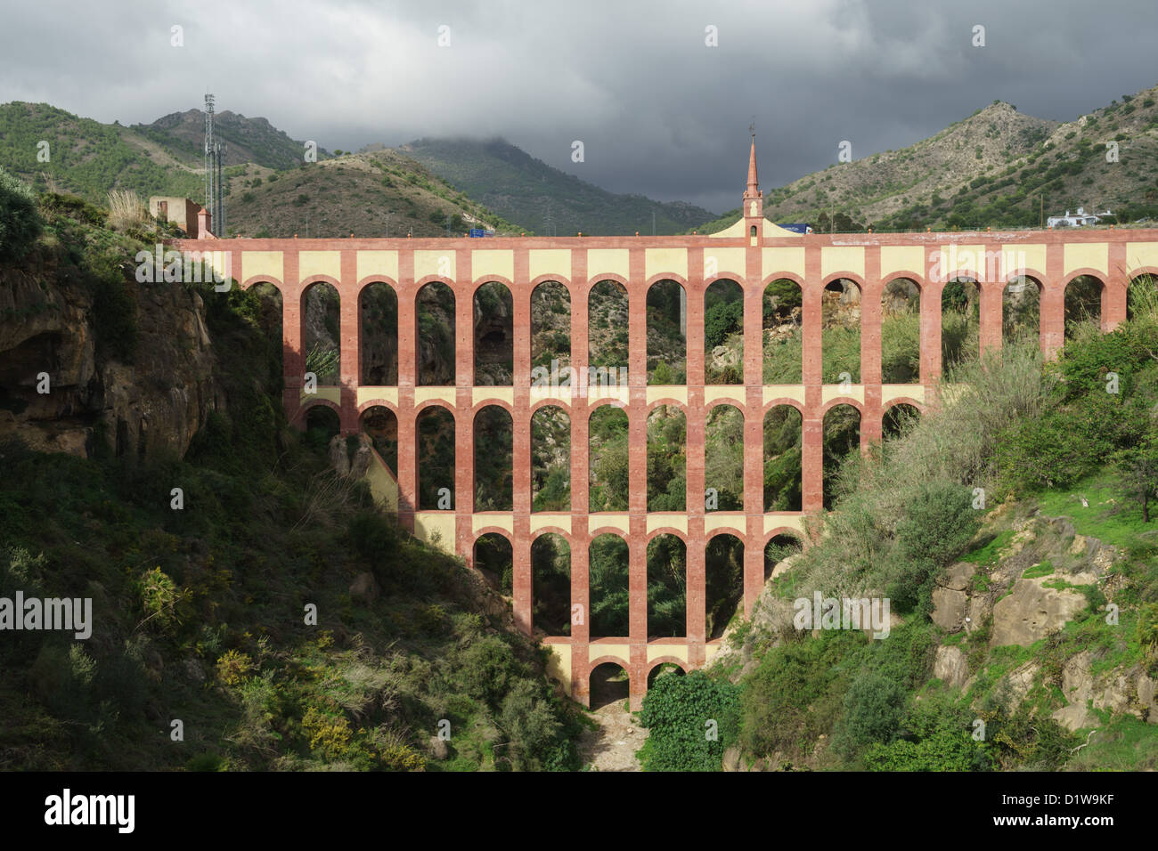 Espagne, Andalousie - l'aqueduc Águila, construite par un entrepreneur local dans le 19ème siècle. Banque D'Images