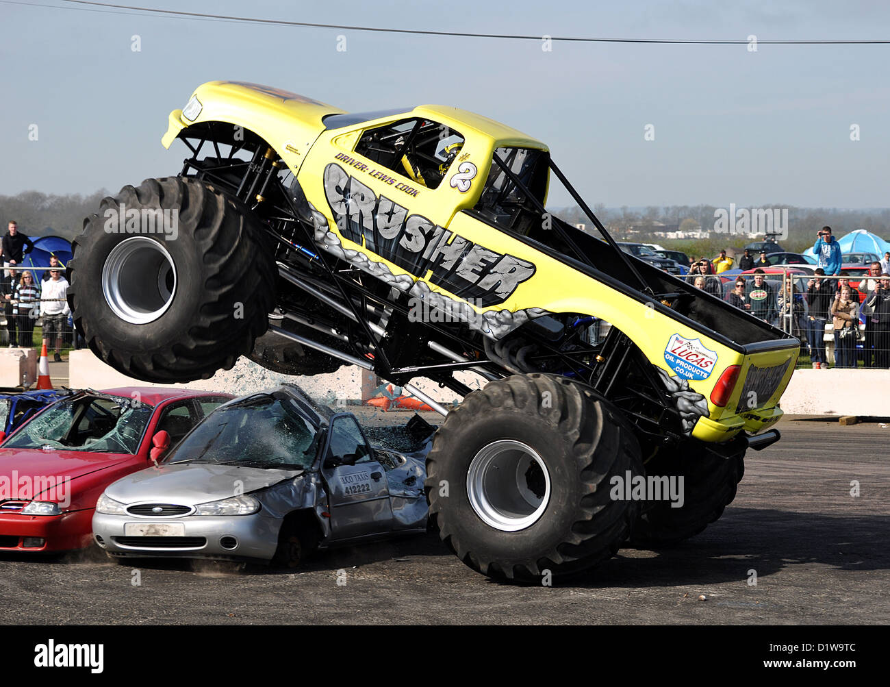 À propos de Monster truck à écraser Banque D'Images