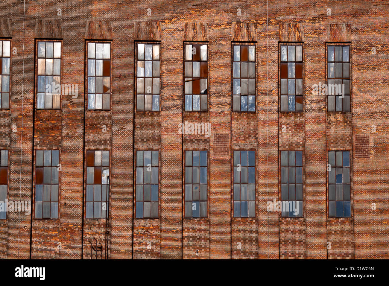 V2 des bâtiments de l'usine de Peenemunde, Usedom, Allemagne Banque D'Images