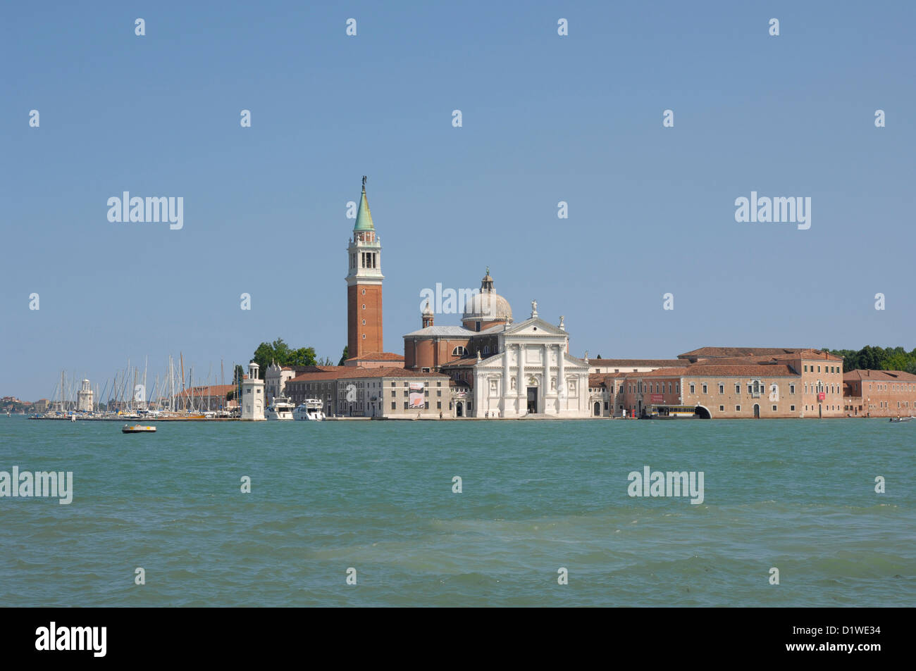 L'île de San Giorgio Maggiore et de la basilique Saint-Marc, Venise, Italie. Banque D'Images