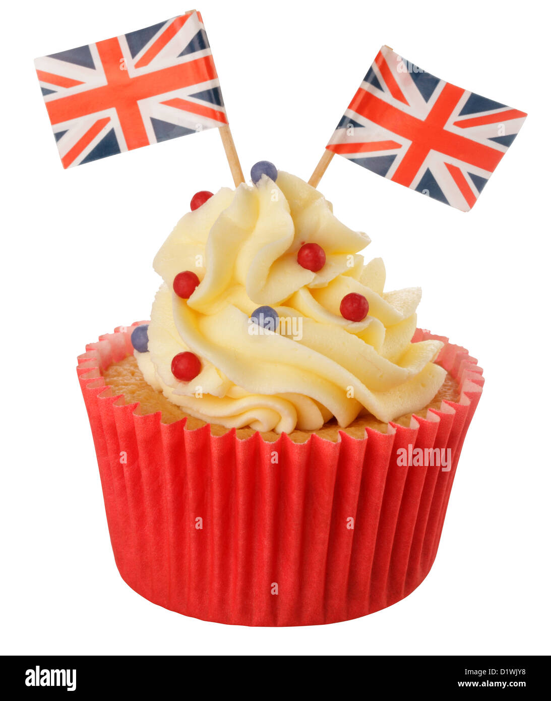 Découper DE LA CELEBRATION CUPCAKE Banque D'Images