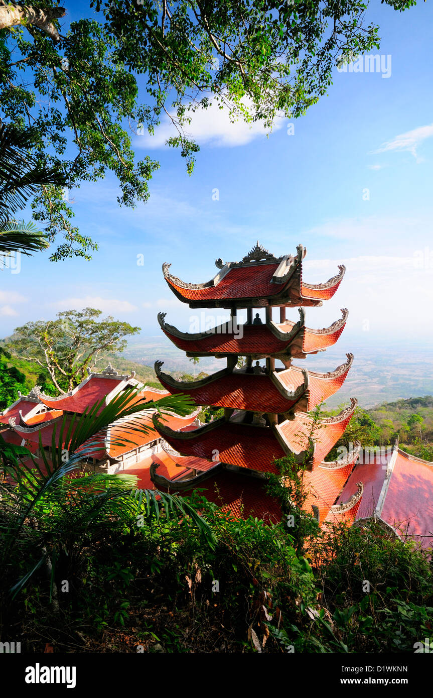 Ta Cu mountain pagode, la Province de Binh Thuan, Vietnam Banque D'Images