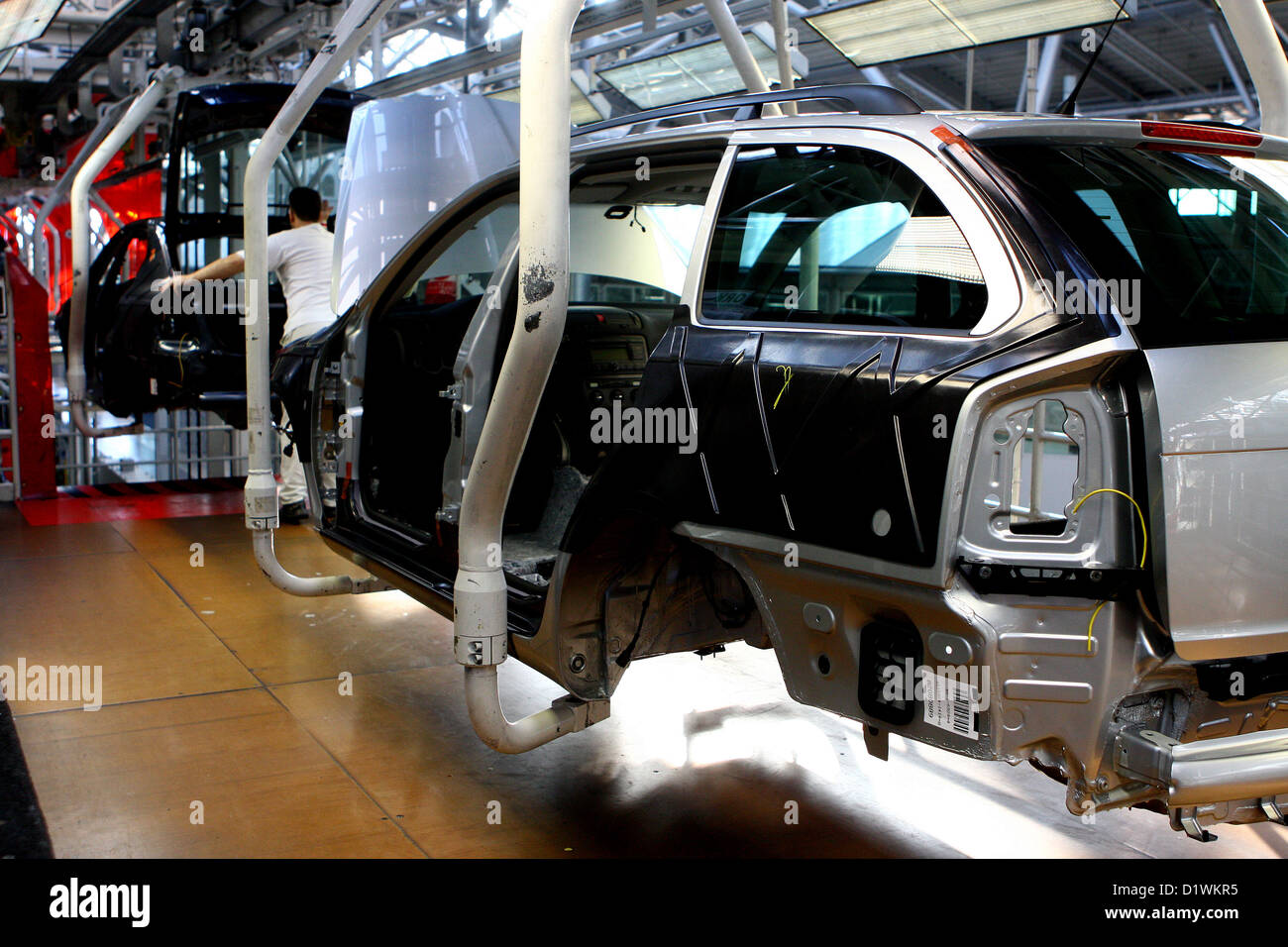 Lignes de production automobiles Skoda République tchèque Fabrication de voitures Banque D'Images