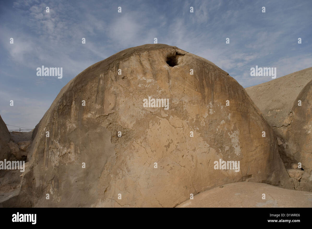 Ksar de Médenine un grenier fortifié dans le désert du Sahara en Tunisie Banque D'Images