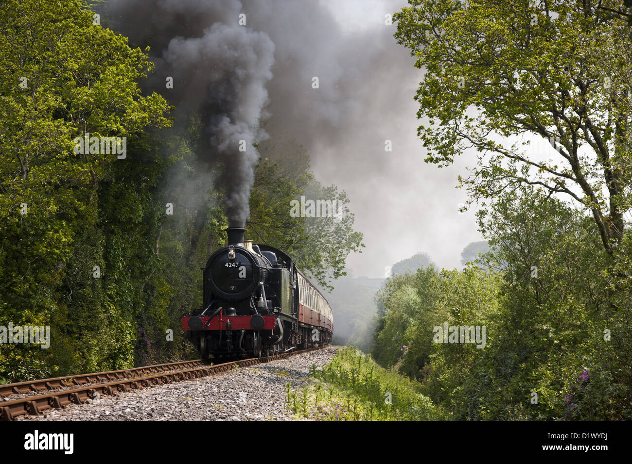 Bodmin & Wenford Chemin de fer à vapeur Banque D'Images