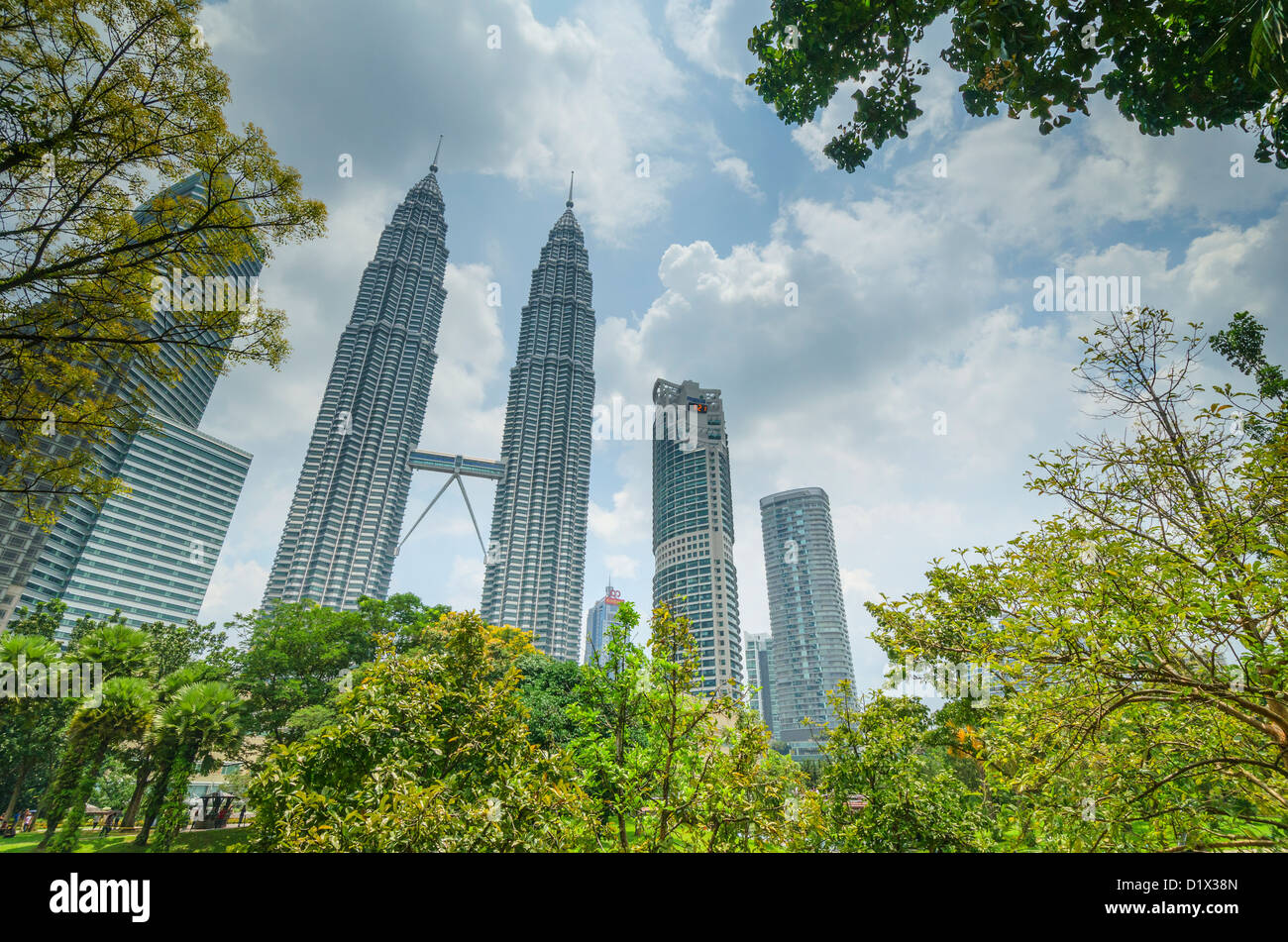 Les Tours Petronas. Kuala Lumpur, Malaisie Banque D'Images