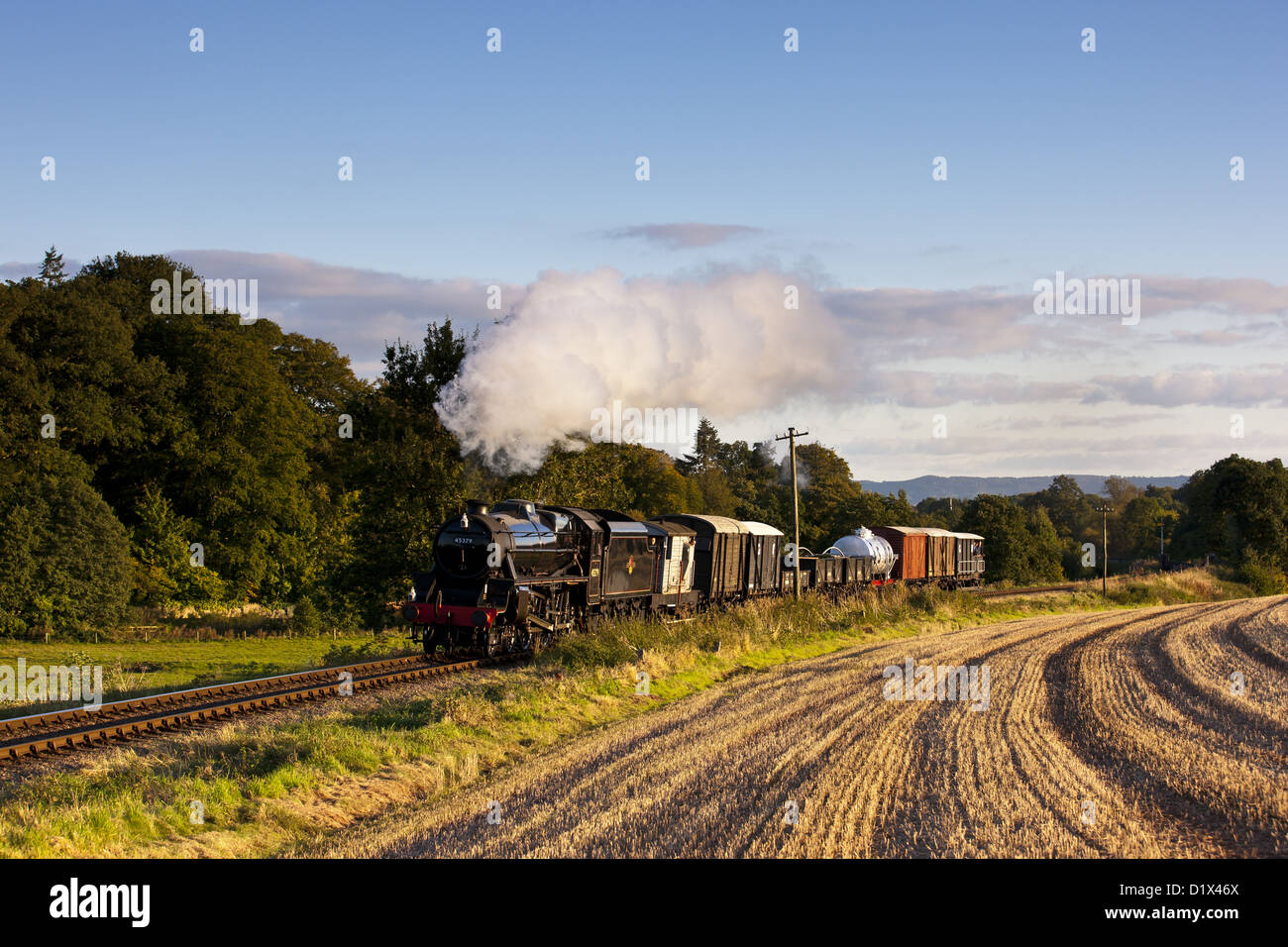 West Somerset Railway, 45379 machine à vapeur Banque D'Images