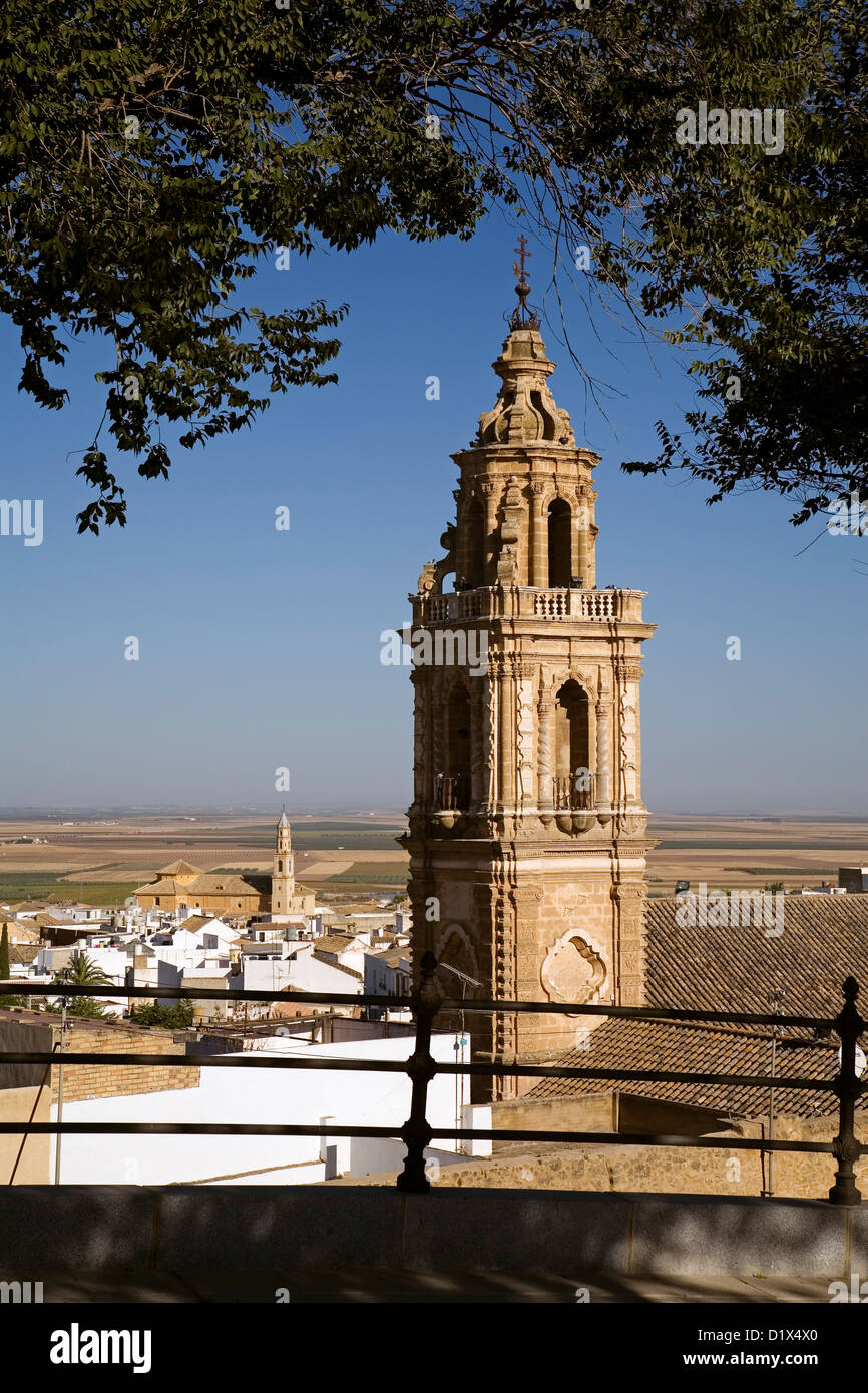 Tour et église La Merced Osuna Séville Andalousie Espagne Banque D'Images