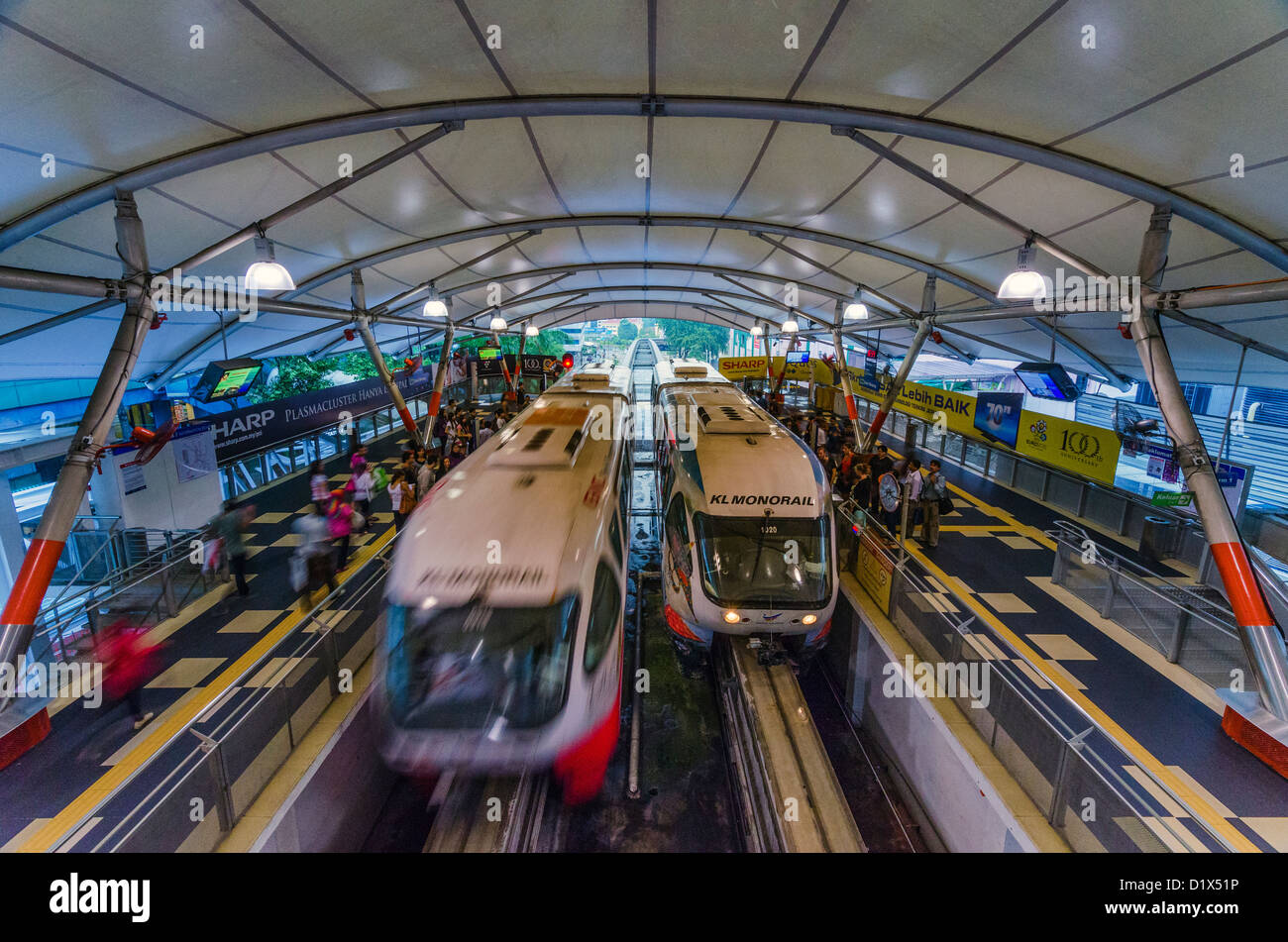 La station de monorail Bukit Bintang. Kuala Lumpur, Malaisie Banque D'Images