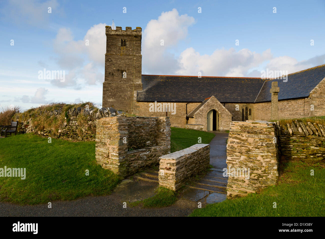 Église de Tintagel, Cornwall, UK Banque D'Images