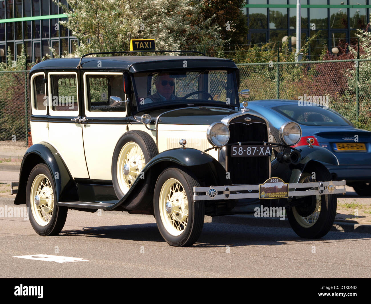 Classic Car Meeting Haarlem Ford un Taxi Banque D'Images