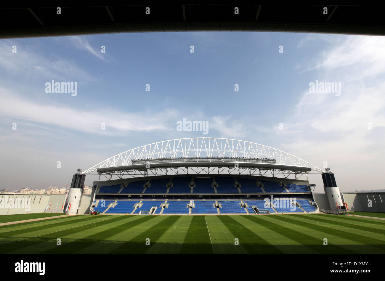 Le nouveau stade de soccer de Netanya, Israel Banque D'Images Le nouveau stade de soccer de Netanya, Israel Banque D'Images