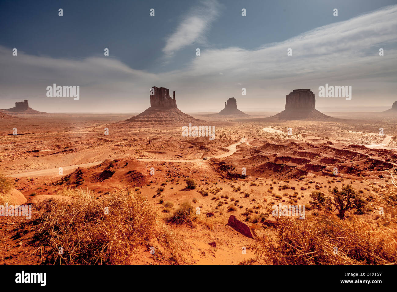 Monument Valley Navajo Tribal Park dans le Banque D'Images