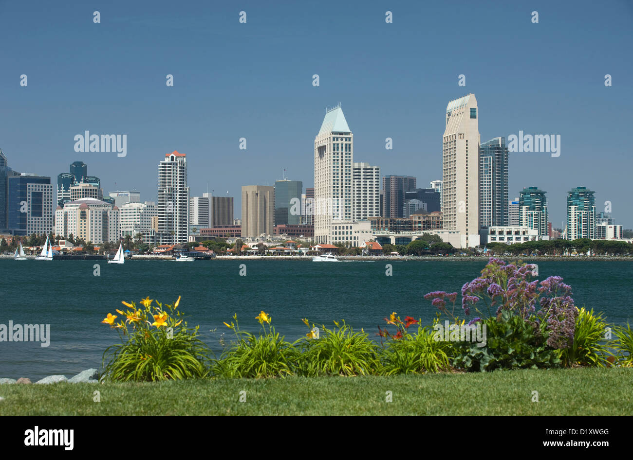 Le centre-ville de HARBOURSIDE VILLE DE BAY VIEW PARK SAN DIEGO CALIFORNIA USA Banque D'Images