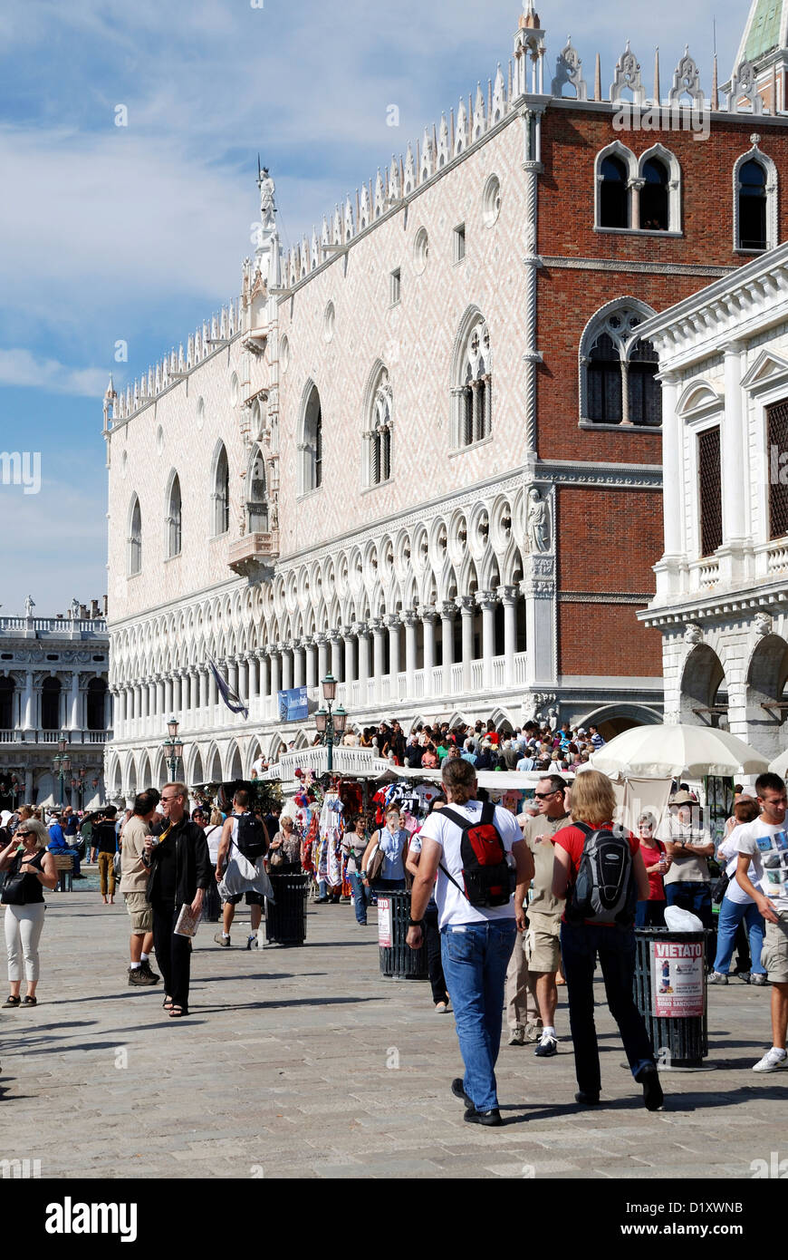 Du Palais des Doges à Venise - Palazzo Ducale. Banque D'Images