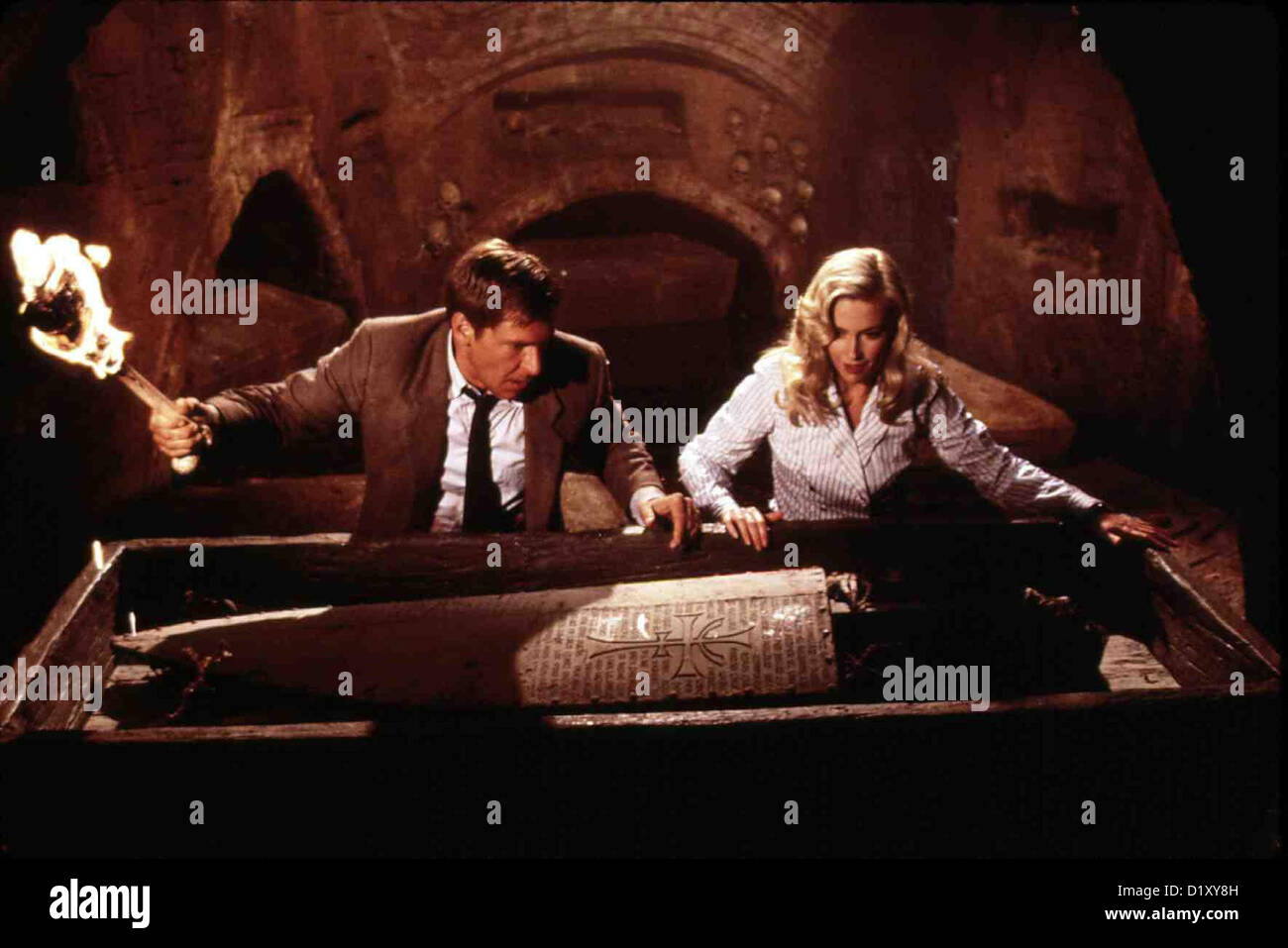 Indiana Jones und der letzte Kreuzzug Dernière Croisade d'Indiana Jones Harrison Ford, Alison Doody Indiana (Harrison Ford) trifft Banque D'Images