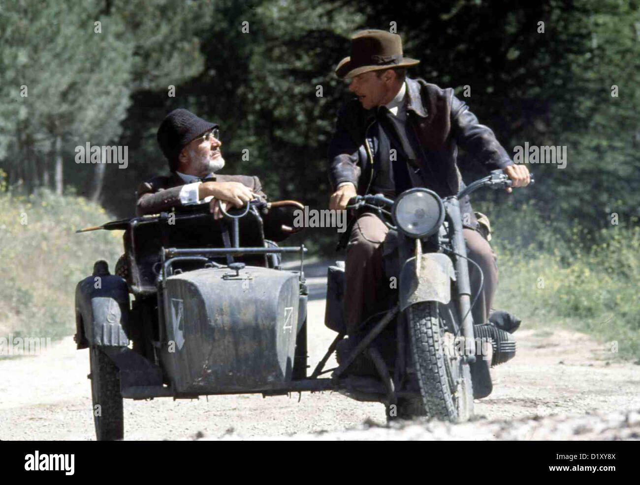 Indiana Jones und der letzte Kreuzzug Dernière Croisade d'Indiana Jones Sean Connery, Harrison Ford Vater und Sohn Auf der Jones Banque D'Images