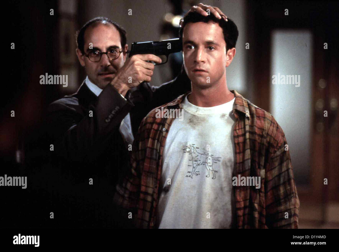 Chaos-Junior Gerichtssaal - Ein Trottel Im un jury Frank (Stanley Tucci) et Tommy (Pauly Shore) *** légende locale *** 1995 Banque D'Images