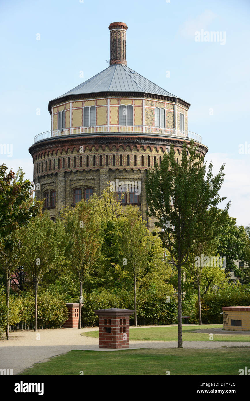 Château d'eau à Berlin (Allemagne) a été construit jusqu'en 1877 et est le symbole de Prenzlauer Berg. Banque D'Images
