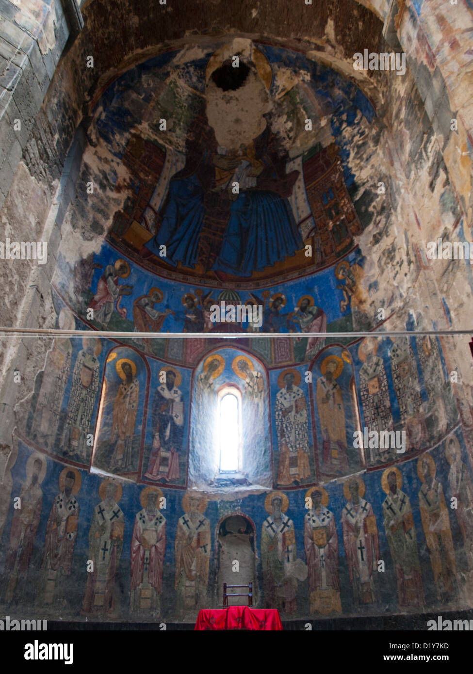 Akhtala fresque monastère Banque D'Images