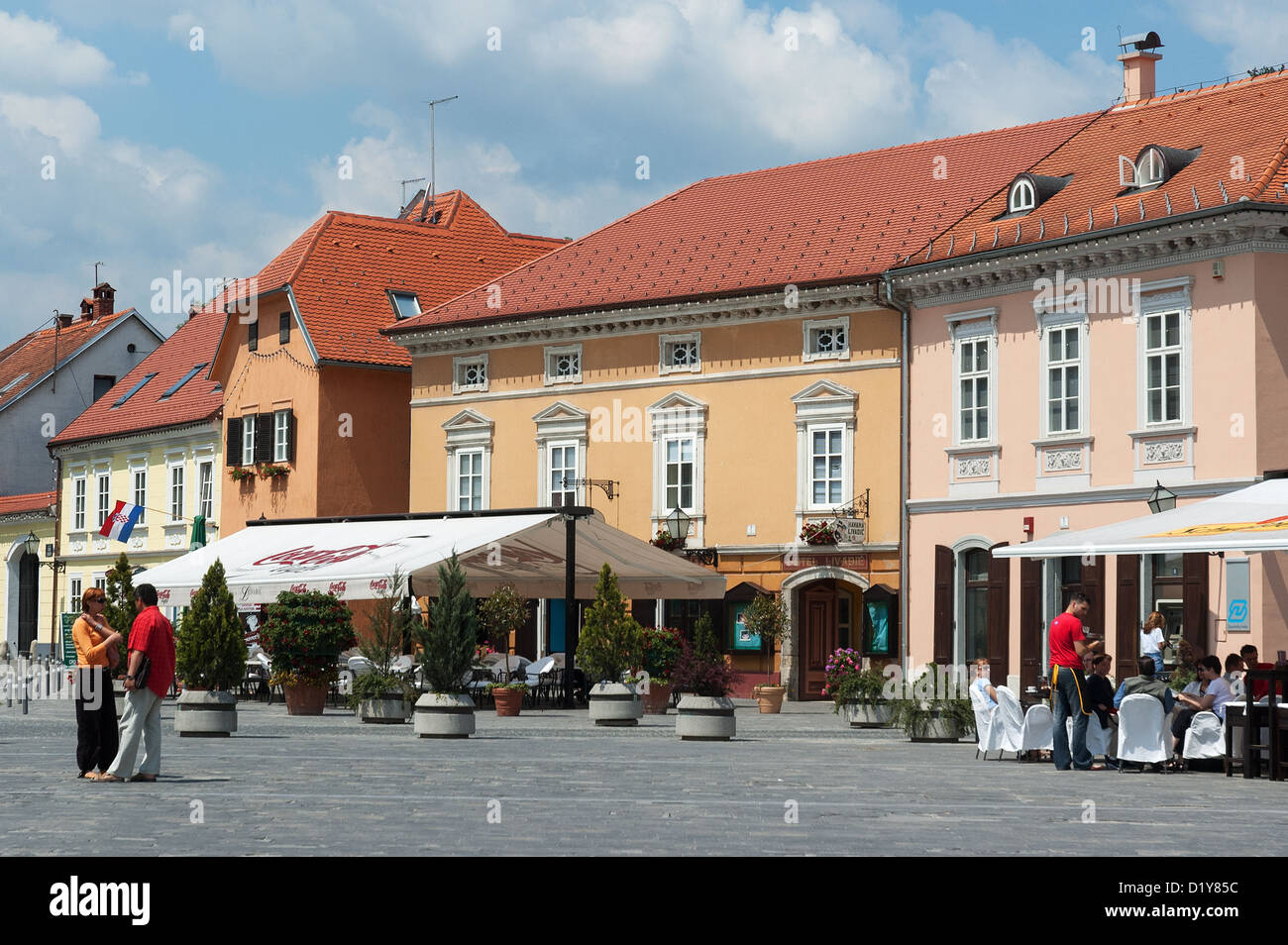 Croatie, Zagreb Elk192-1212, main square Banque D'Images