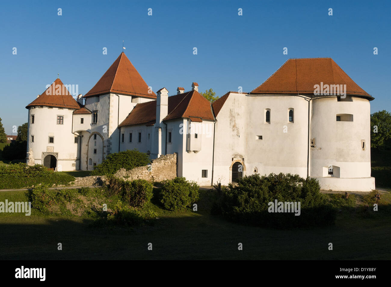 Elk192-1358, Varazdin, Croatie Stari Grad (vieille ville) Musée, forteresse, 14e-15e c Banque D'Images
