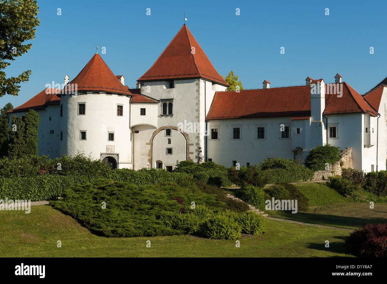 Elk192-1362, Varazdin, Croatie Stari Grad (vieille ville) Musée, forteresse, 14e-15e c Banque D'Images