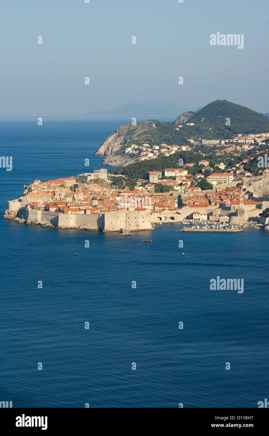 Elk192-3178v la Croatie, la côte dalmate, Dubrovnik, ville Banque D'Images