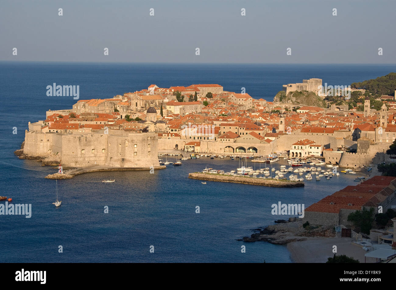 La Croatie, Elk192-3194 de la côte dalmate, Dubrovnik, ville de South Banque D'Images