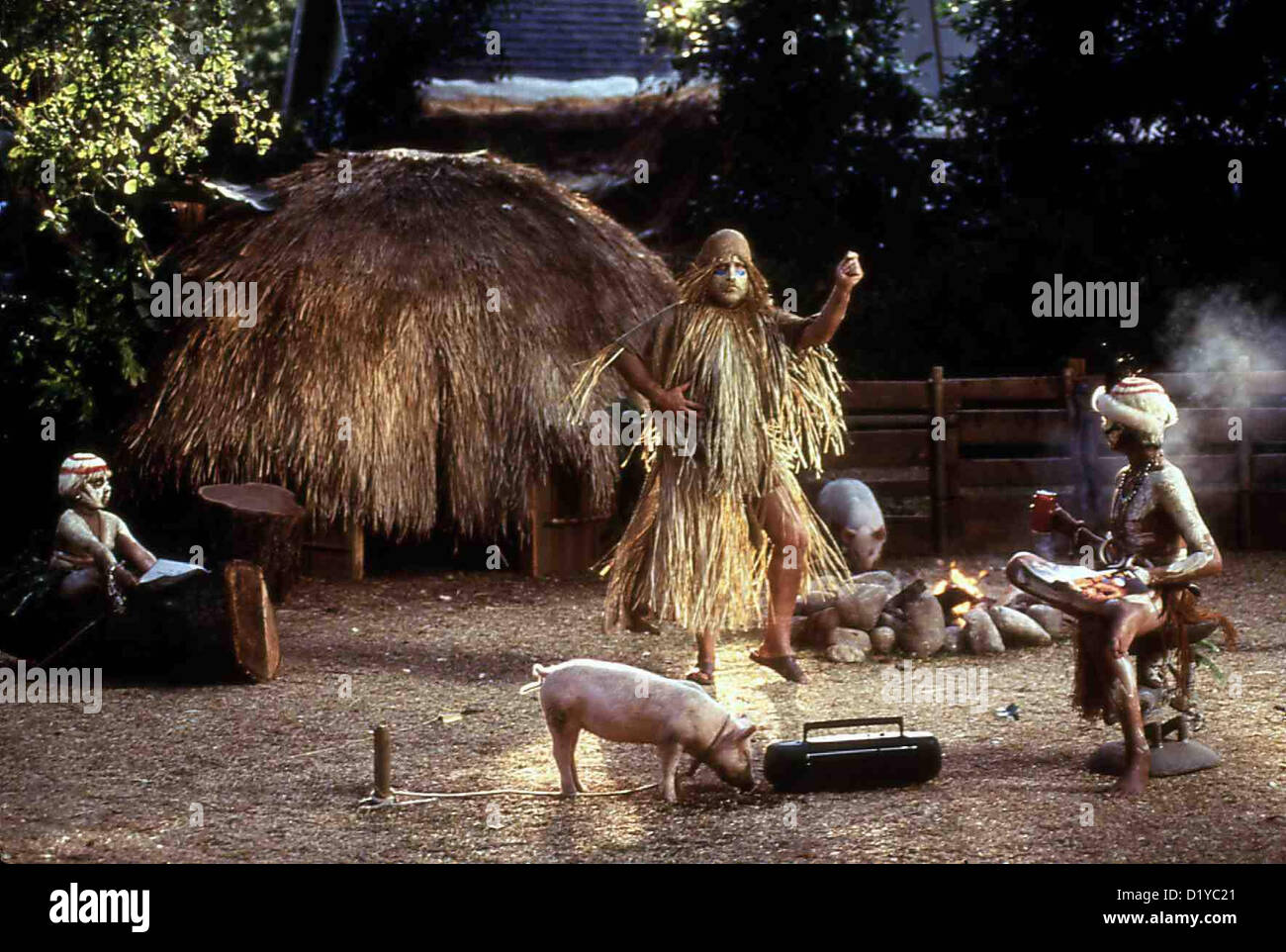 Jagabongo Krippendorf's Tribe Edmund (Carl Michael Lindner), Prof. Krippendorf (Richard Dreyfuss), Mickey (Gregory Smith) *** Banque D'Images