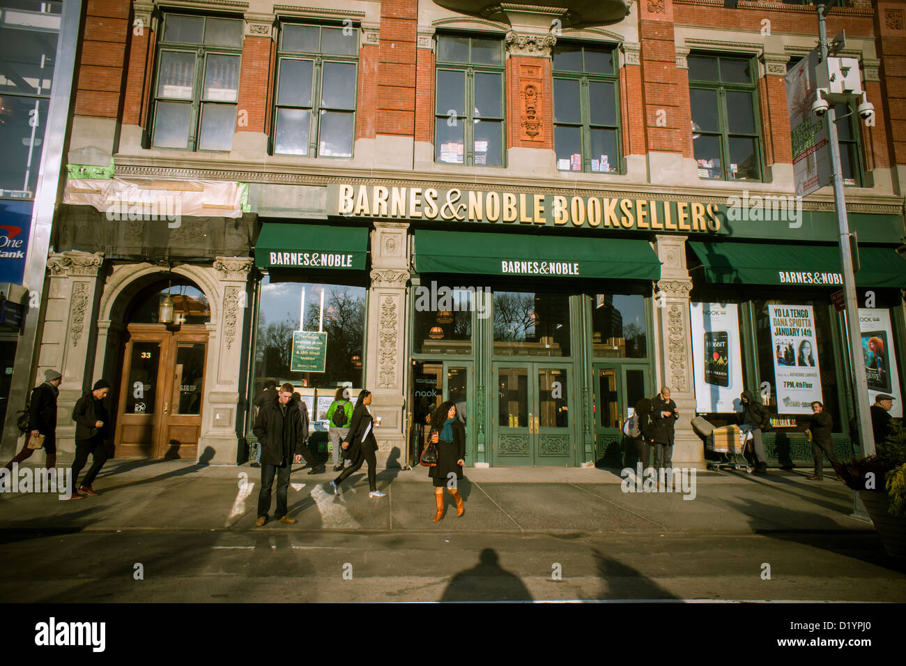 Une librairie Barnes & Noble de Union Square à New York Banque D'Images