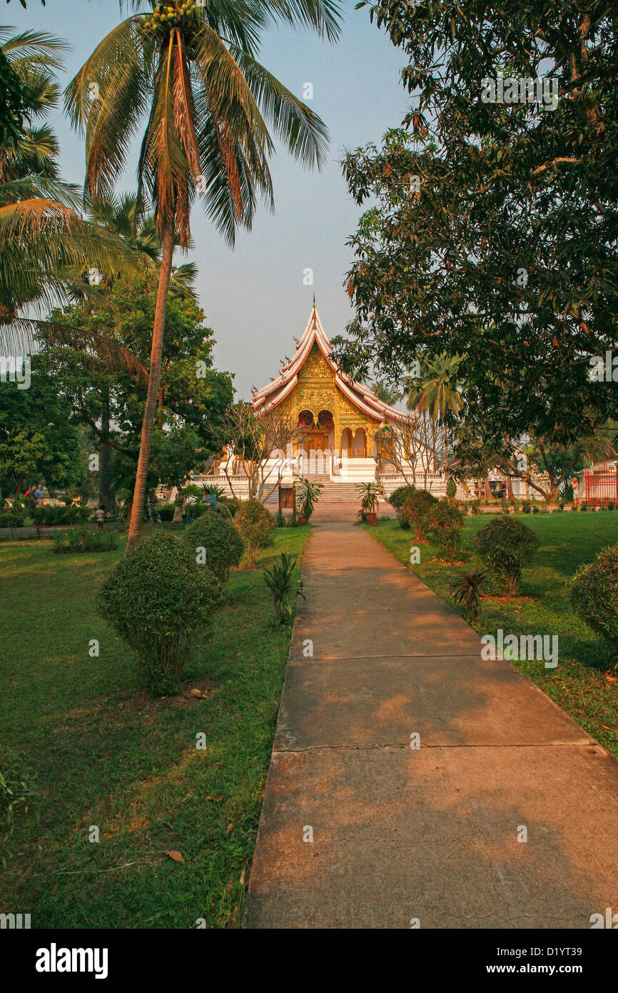 La magnifique Sala Pha Bang au Musée du Palais Royal, Luang Prabang, Laos, du nord au sud-est, en Asie, en Indochine. Banque D'Images
