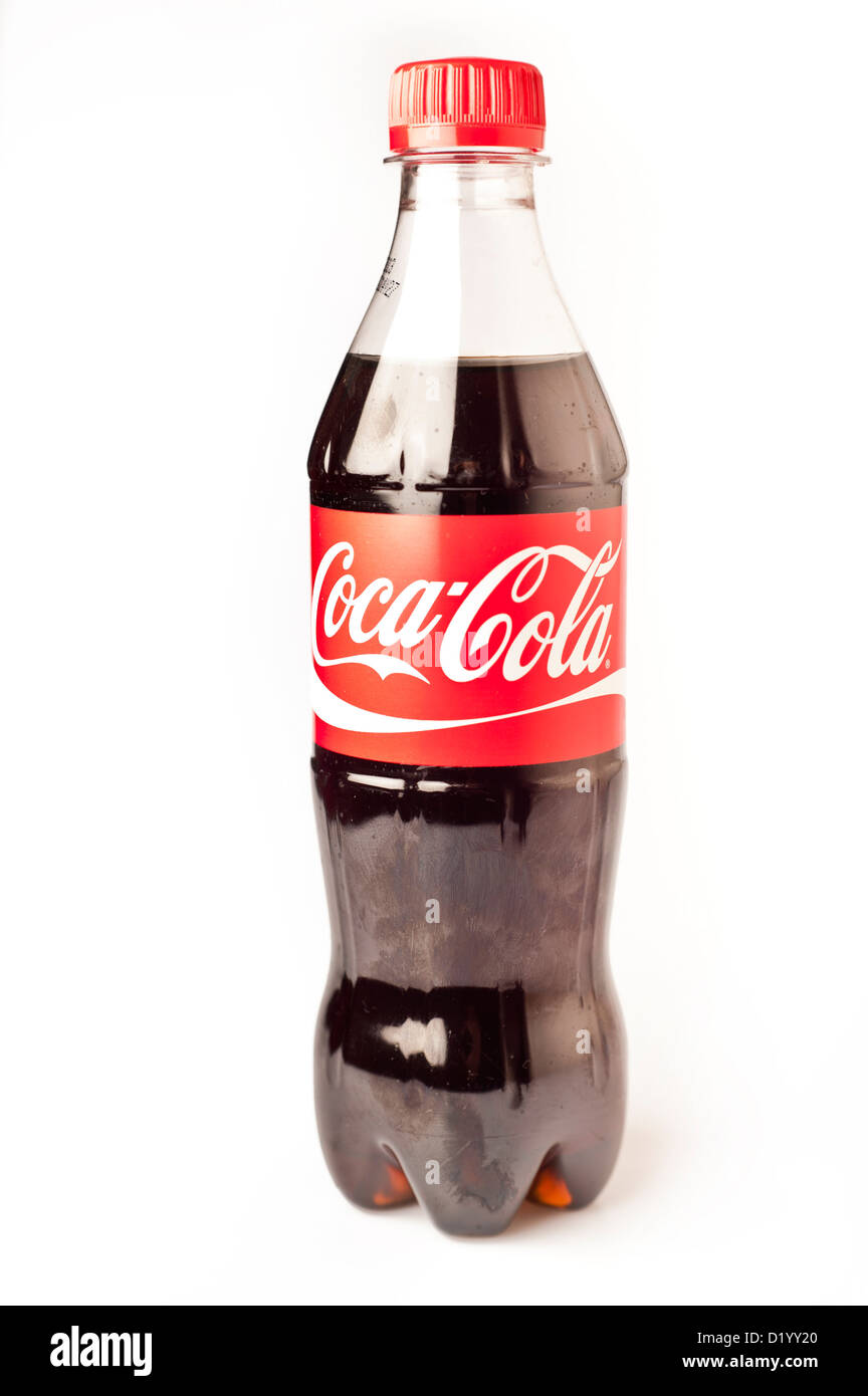 Bouteille de Coca Cola en plastique moderne Banque D'Images