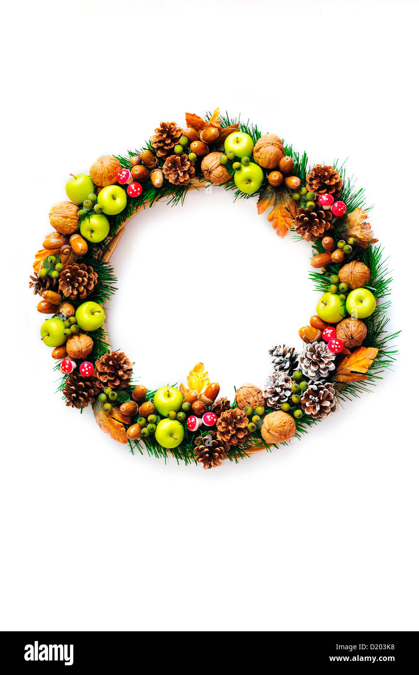 Couronne de Noël Banque D'Images