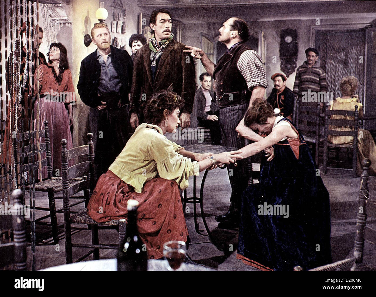 Vincent Van Gogh - Ein Leben in Leidenschaft Lust Life Kirk Douglas, Anthony Quinn Vincent van Gogh (Kirk Douglas, 3.v.l) und Banque D'Images