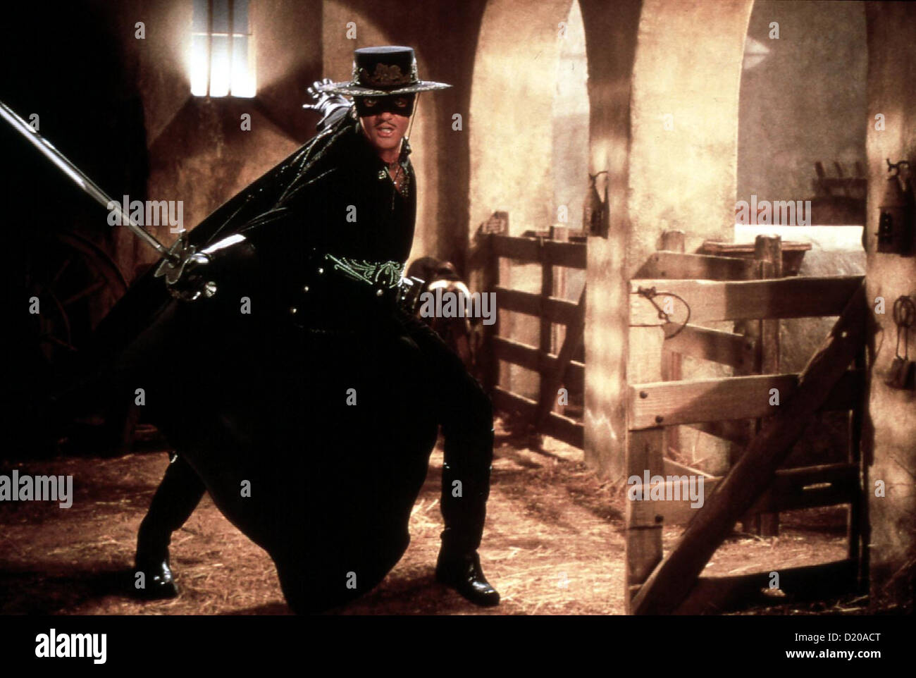 Die Maske Des Zorro Masque de Zorro, Le Zorro (Antonio Banderas) *** légende locale *** 1997 Columbia TriStar Banque D'Images