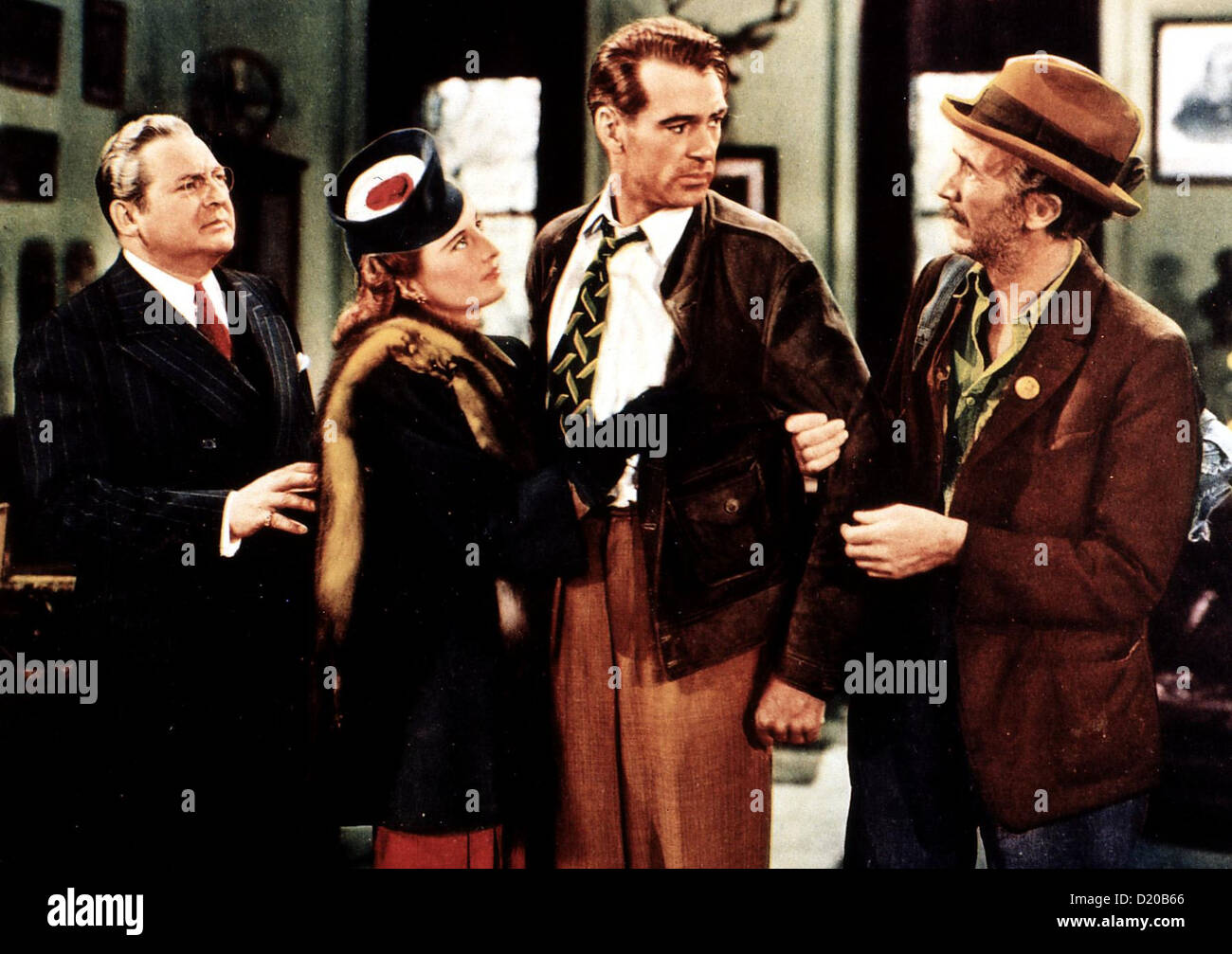 Hier ist Rencontrez John Doe John Doe Edward Arnold, Barbara Stanwyck, Gary Cooper, Walter Brennan, John Doe (Gary Cooper, 2vr) ist Banque D'Images